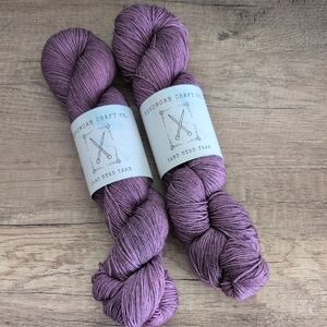 Purple Hand Dyed Yarn